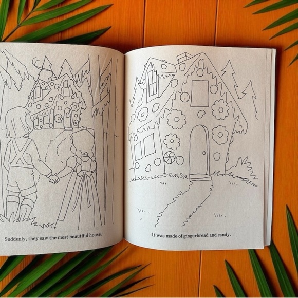 VINTAGE 1970 Hansel and Gretel Coloring Book – Modern Promotions – Unused - Picture 5 of 7